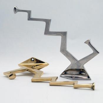 Josef Gor: Stainless steel cubist hanger